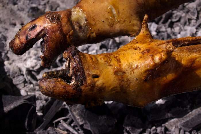 Cuy asado al carbón - Gastronomía nariñense - Elkin Vallejo